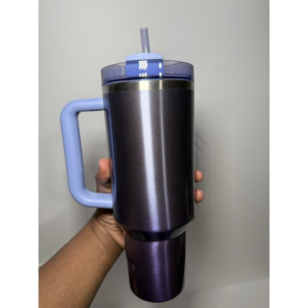 Stanley X Starbucks Taiwan FANTASY PURPLE GRADIENT 40oz Quencher Tumbler BNWT - Picture 6 of 9